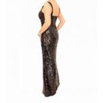 Black Full Length Sequin Dress