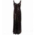 Black Full Length Sequin Dress