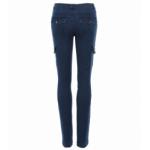 Denim Blue Skinny Combat Stretchy Trousers