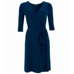 Navy Blue Elegant Wrap Dress