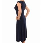 Navy Blue Sweetheart Neckline Dress