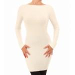 Ivory Cut Out Bow Detail Tunic Jumper