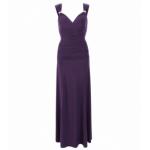 Purple Crystal Diamante Maxi Dress