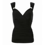 Black Crystal Diamante Top