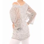 Grey Marl Batwing Top