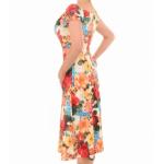 Vintage Floral Print Bardot Dress