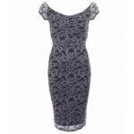 Grey Crochet Lace Dress