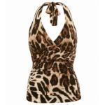 Animal Print Halter Top