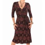 Paisley Print Wrap Dress