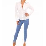 Blue High Waisted Super Stretchy Skinny Jeans