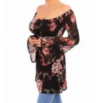 Floral Bardot off the Shoulder Bell Sleeve Top