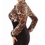 Animal Print Corset Stretchy Top