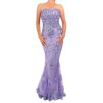 Lilac Sequin Strapless Maxi Dress - Tall