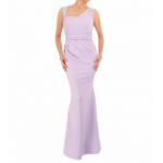 Lilac Ruched Maxi Dress - Tall
