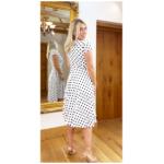 White Polka Dot Fit and Flare Dress