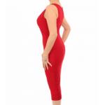 Red V Neck Pencil Dress