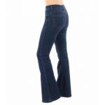 Dark Blue Super Stretchy Flared Jeans