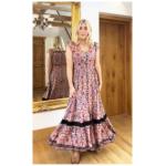 Paisley Print Button Through Maxi Dress