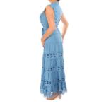 Cornflower Blue Broderie Anglaise Dress