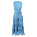 Cornflower Blue Broderie Anglaise Dress
