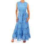 Cornflower Blue Broderie Anglaise Dress