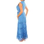 Cornflower Blue Broderie Anglaise Dress