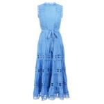 Cornflower Blue Broderie Anglaise Dress