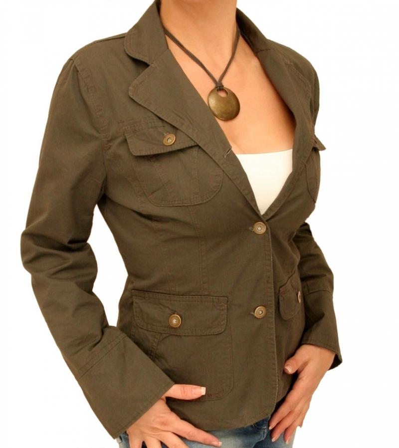 Fully Lined Khaki Short Jacket