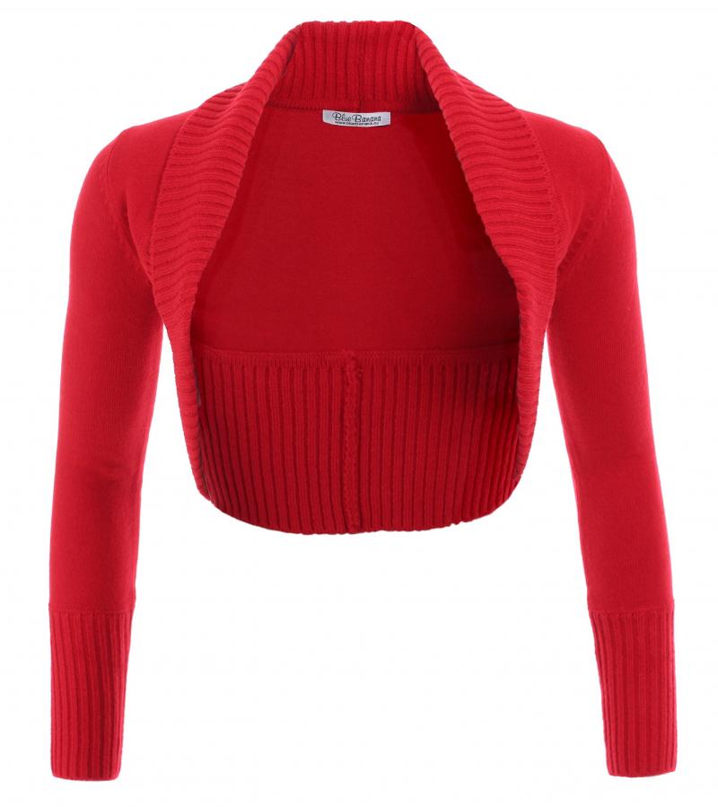 Red Long Sleeved Shrug