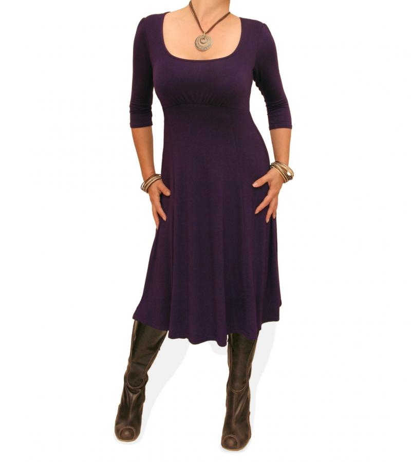 Purple A Line Dress