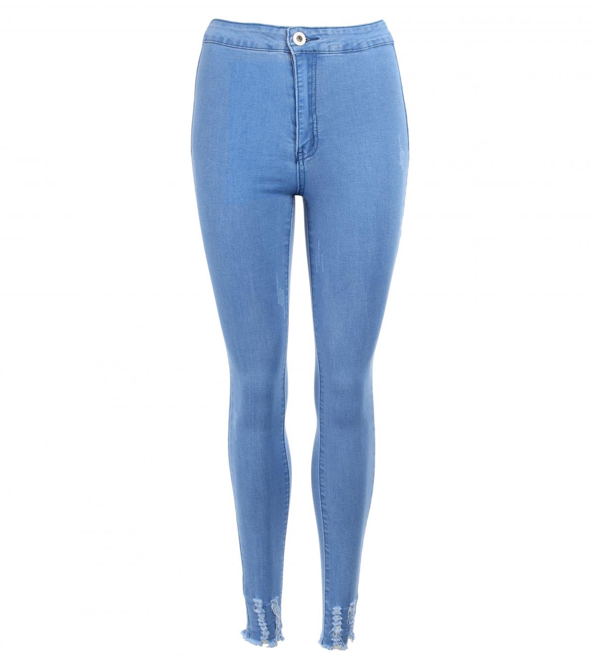 Blue High Waisted Super Stretchy Skinny Jeans