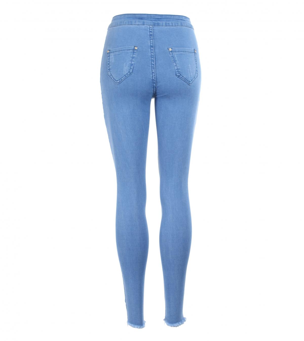 Blue High Waisted Super Stretchy Skinny Jeans